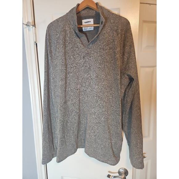 Big & Tall Sonoma Goods For Life Men Supersoft Mockneck Fleece Pullover Sweater - Picture 1 of 8